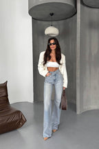 Vintage Straight Leg Denim Jeans