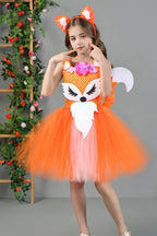 Fox Tutu Dress Kid Halloween Costume