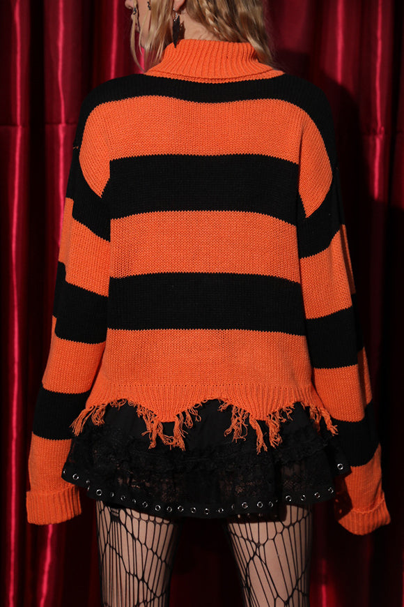 Festive Halloween Long Sleeve Sweater