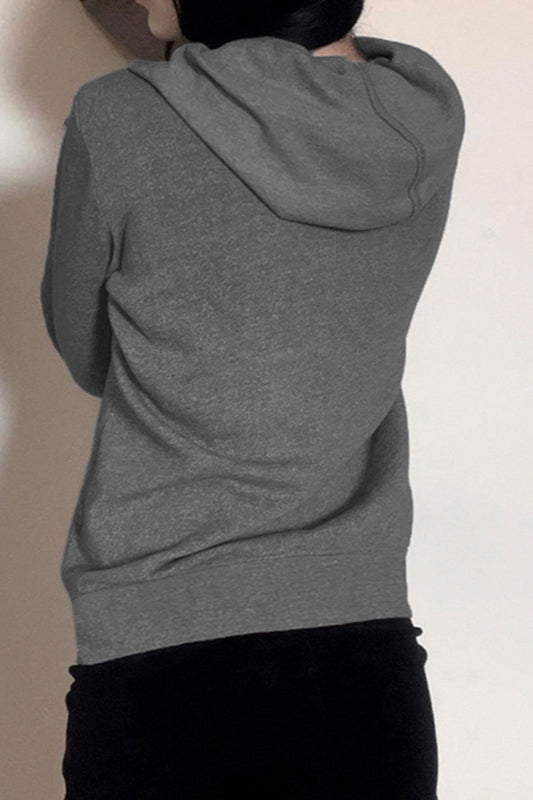 Gothic Skeleton Chain Zip Hoodie