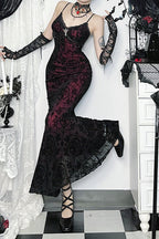 Halloween Gothic Velvet Cami Dress