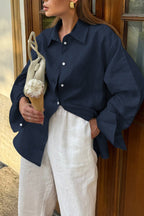 Long Sleeve Resort Style Blouse