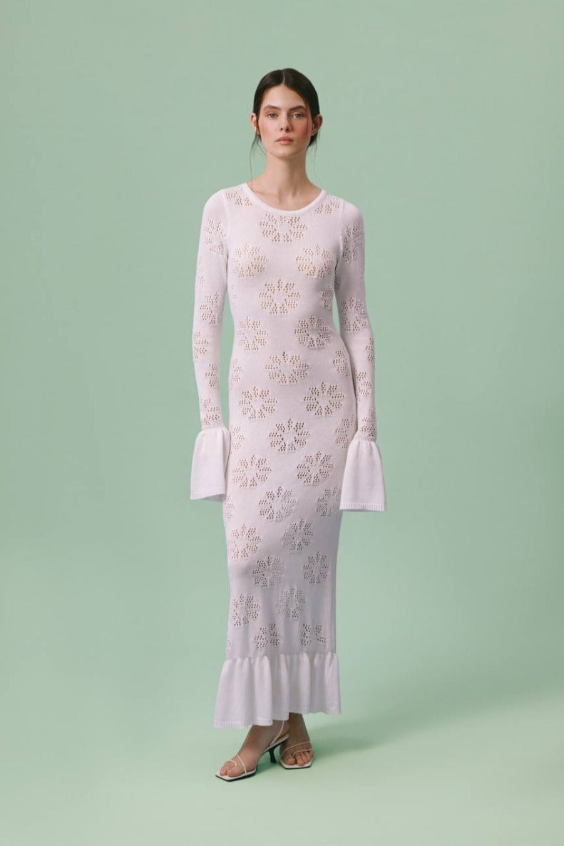 Ruffled Pullover Long Boho Dress