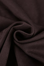 Brown Suede Loose Blazer Coat