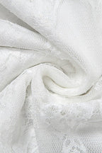 Lace Trim High Waist Bodycon Skirt