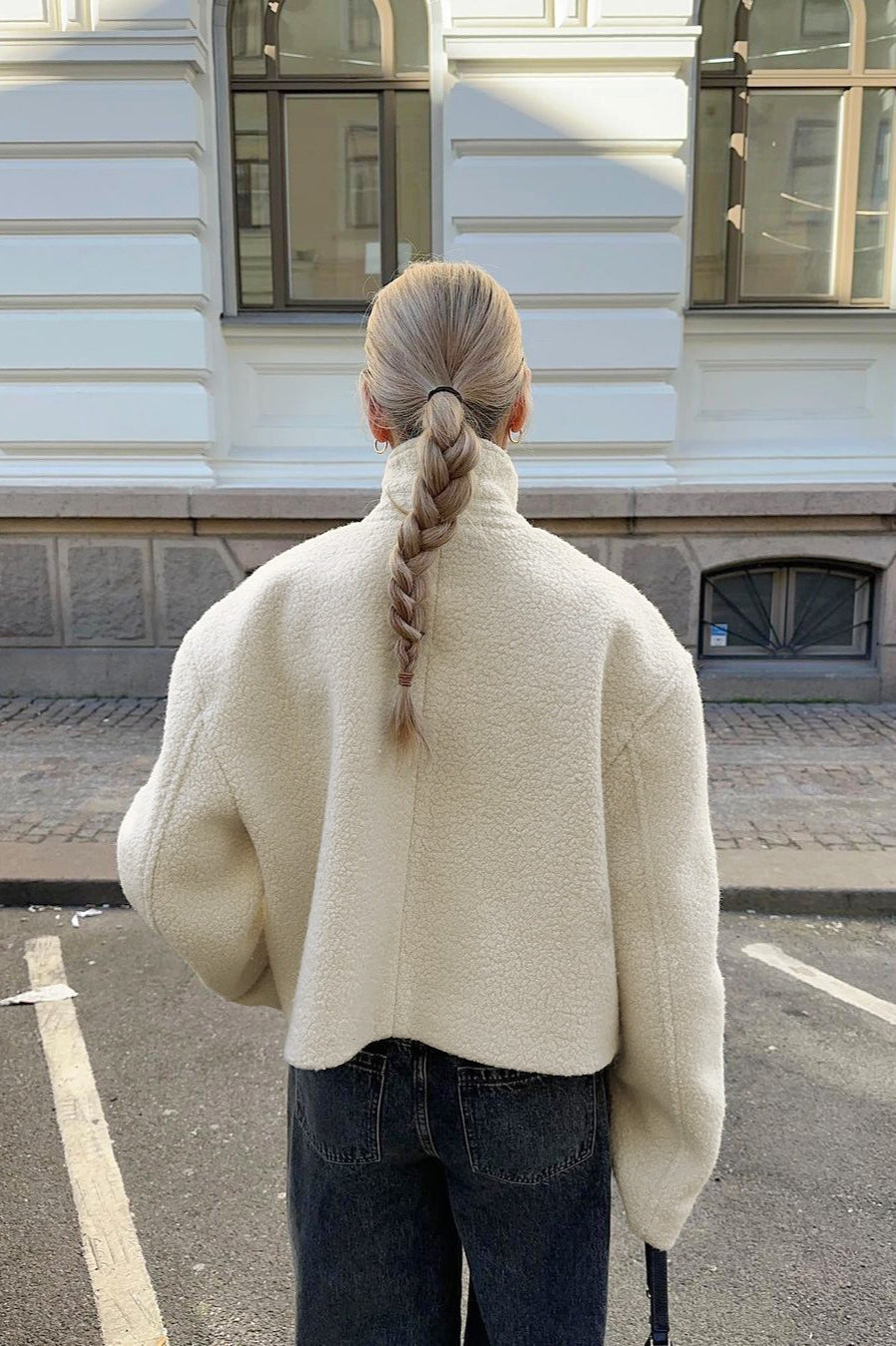 Casual Sherpa Stand Collar Coat