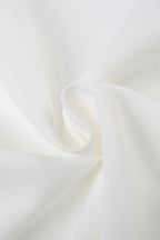 Fitted Button-Down Ruched Blouse