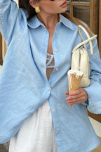 Long Sleeve Resort Style Blouse