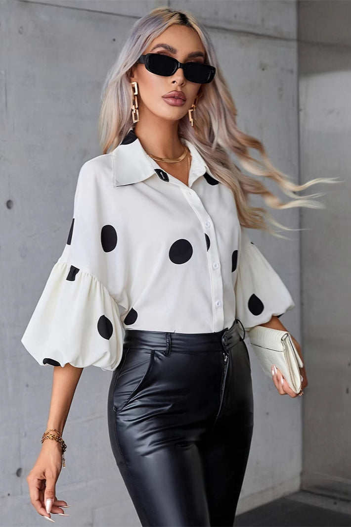Elegant Fashion Button-Up Blouse