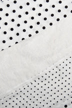 Sheer Polka Dot Asymmetrical Skirt