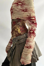 Y2K Floral Long Sleeve T-Shirt