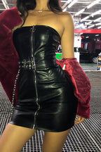 Belted Off Shoulder Mini Dress