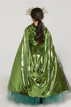 Green Medusa Dress Kid Halloween Costume