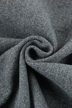 Trendy Grey Wool Short Coat