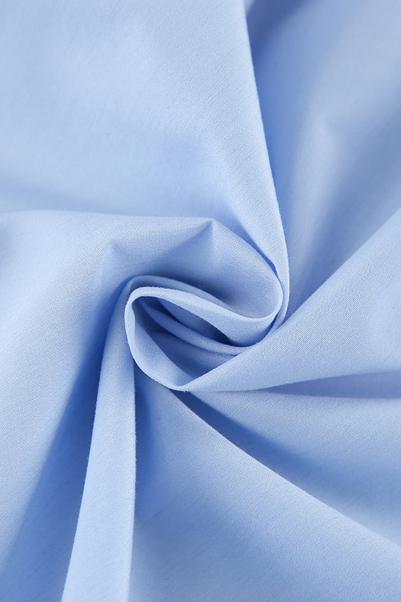 Elegant Simple Bell Sleeve Solid Blouse