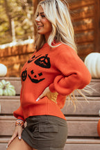 Casual Halloween Knit Pullover Sweater