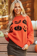 Casual Halloween Knit Pullover Sweater