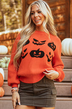 Casual Halloween Knit Pullover Sweater
