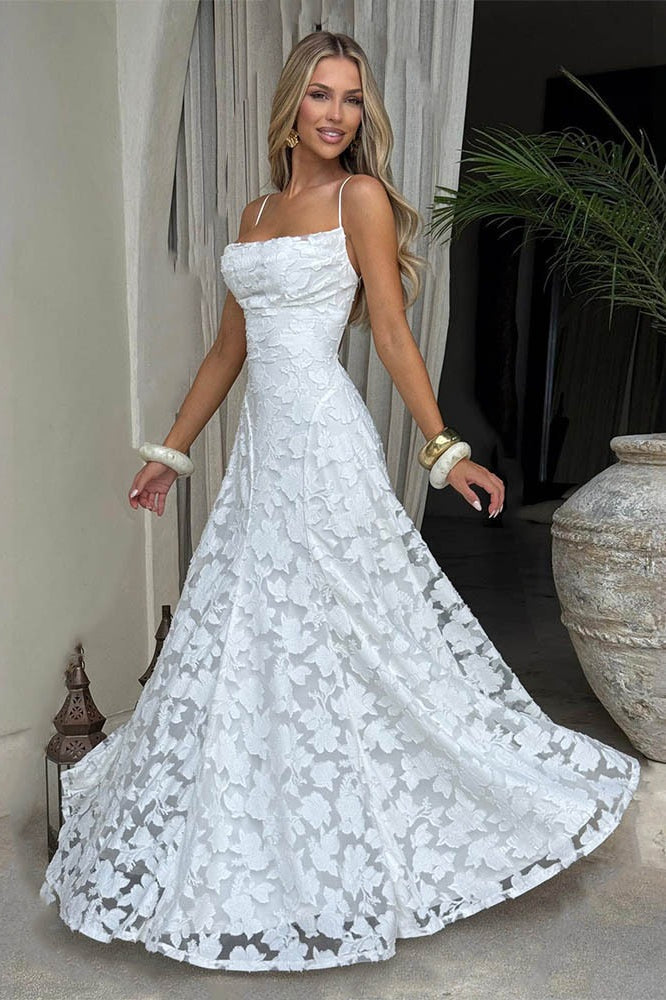 Backless Chiffon Maxi Boho Dress