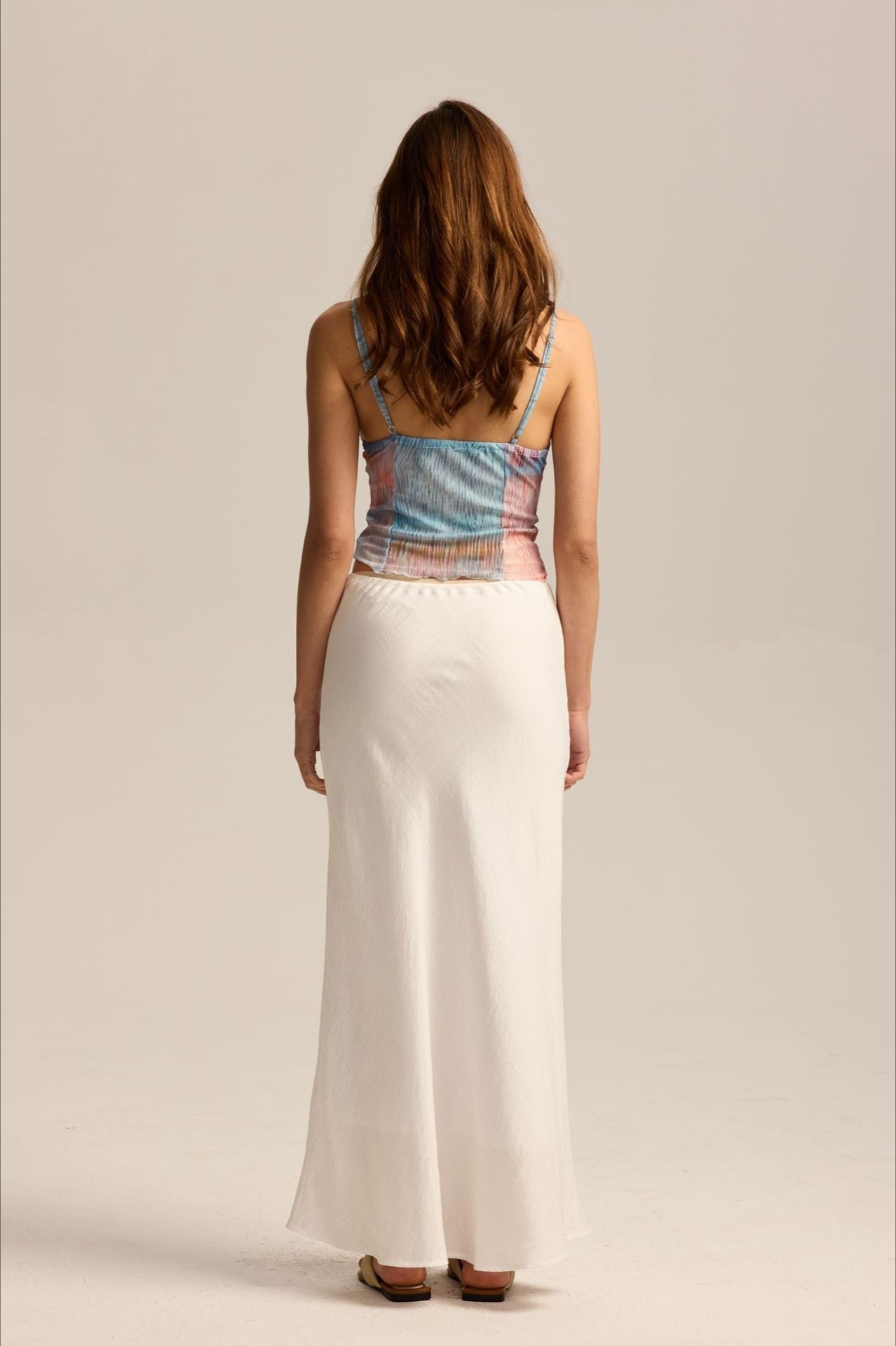 Drawstring High Waist Bodycon Midi Skirt