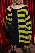 Halloween Loose Stripe Sweater