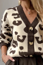 Casual Leopard Pattern Cardigan