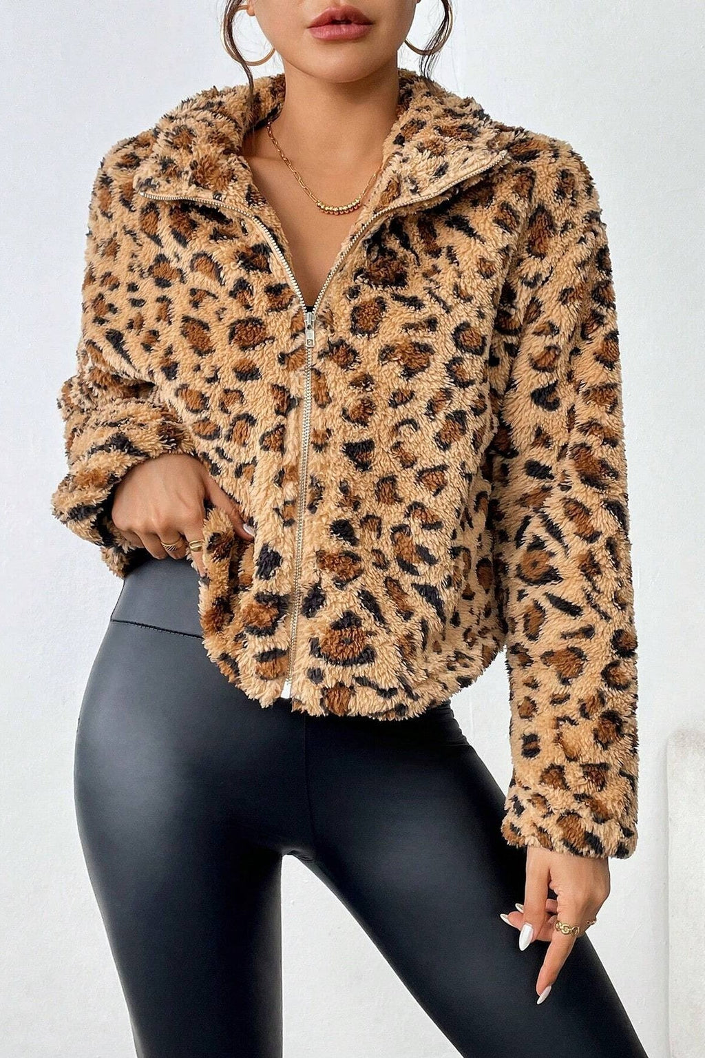 Reversible Fleece Casual Cardigan Coat