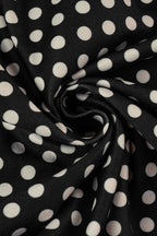 Sweet Polka Dot Lace V-Neck Crop Top