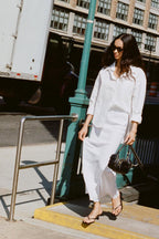 Loose Fit Cotton Collar Button-Down Blouse