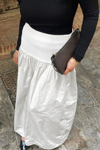 Cotton Basic Long Skirt