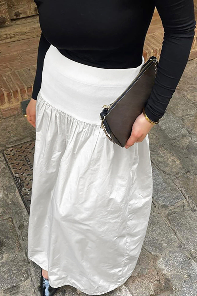 Cotton Basic Long Skirt