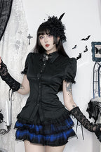 Gothic Vintage Edge Detail Blouse