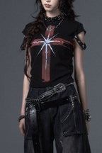 Street Style Cross T-Shirt