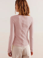 Buttoned Ribbed Knit Cardigan