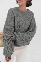 Vintage Chunky Knit Cable Sweater