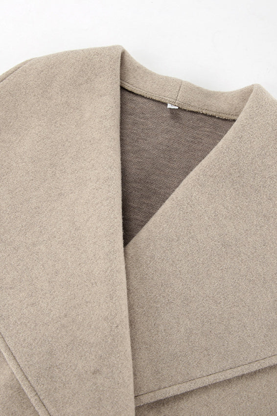 Thick Wool Blend Commuter Coat