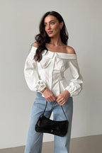 Vintage Off Shoulder Blouse