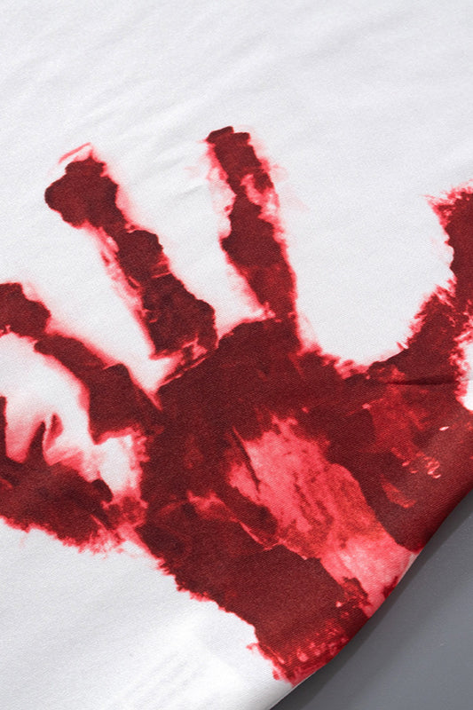 Slim Fit Halter Graphic Mini Dress