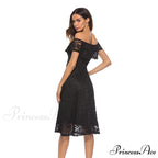 Abigail Scalloped Stylish Lace Formal Dress