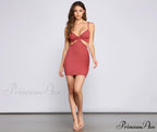 Absolute Bombshell Stylish Cutout Mini Dress