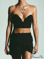 Abstract Heart Graceful Pendant Necklace