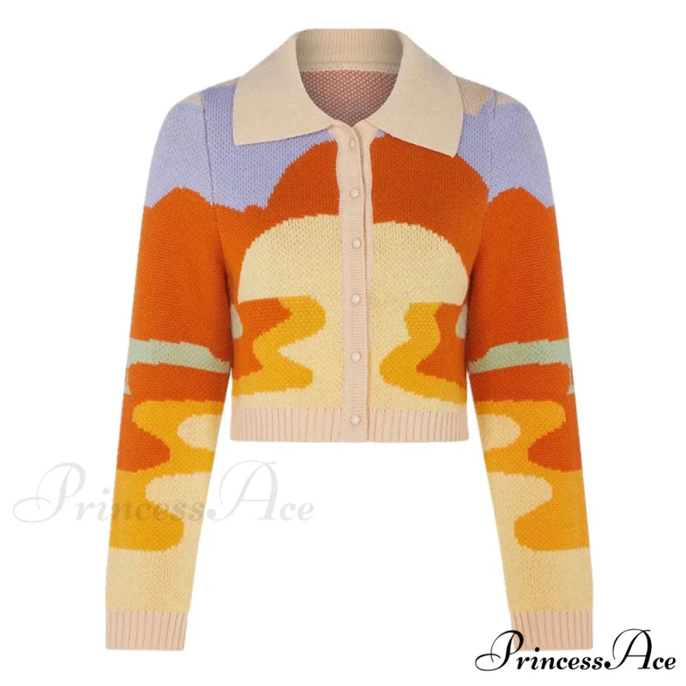 Abstract Ruched Long Sleeve V Neck Sophisticated Split Shirt Midi Dress - Pink