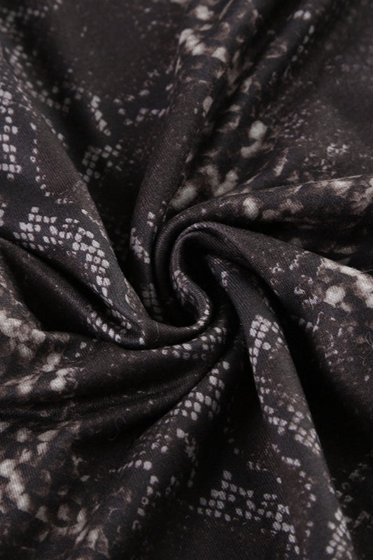 Animal Print Halter Cowl Neck Mini Dress