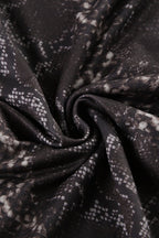 Animal Print Halter Cowl Neck Mini Dress