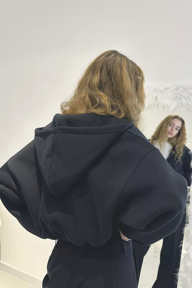 Casual Hooded Short Coat