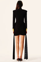 Halloween Sexy Ruched Bodycon Long Sleeve Dress