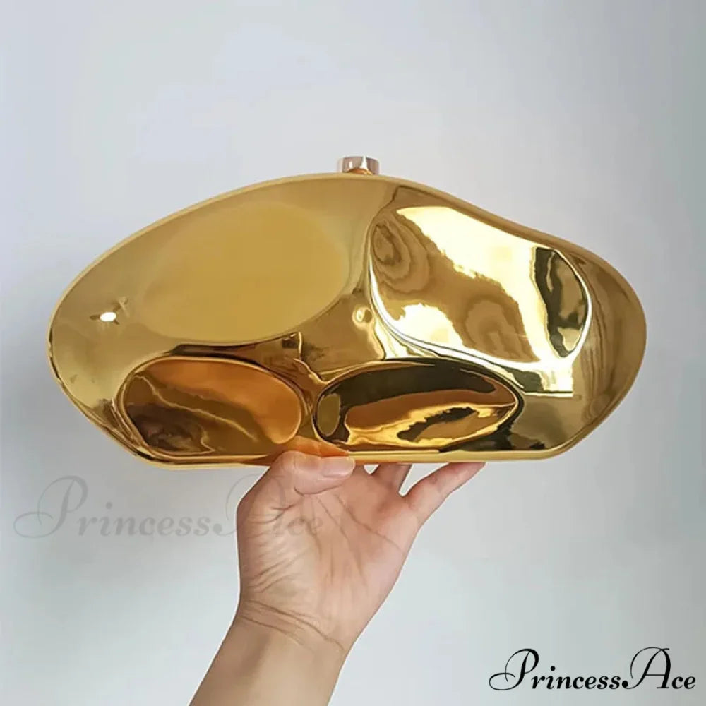 Acrylic Geometric Form Evening Clutch