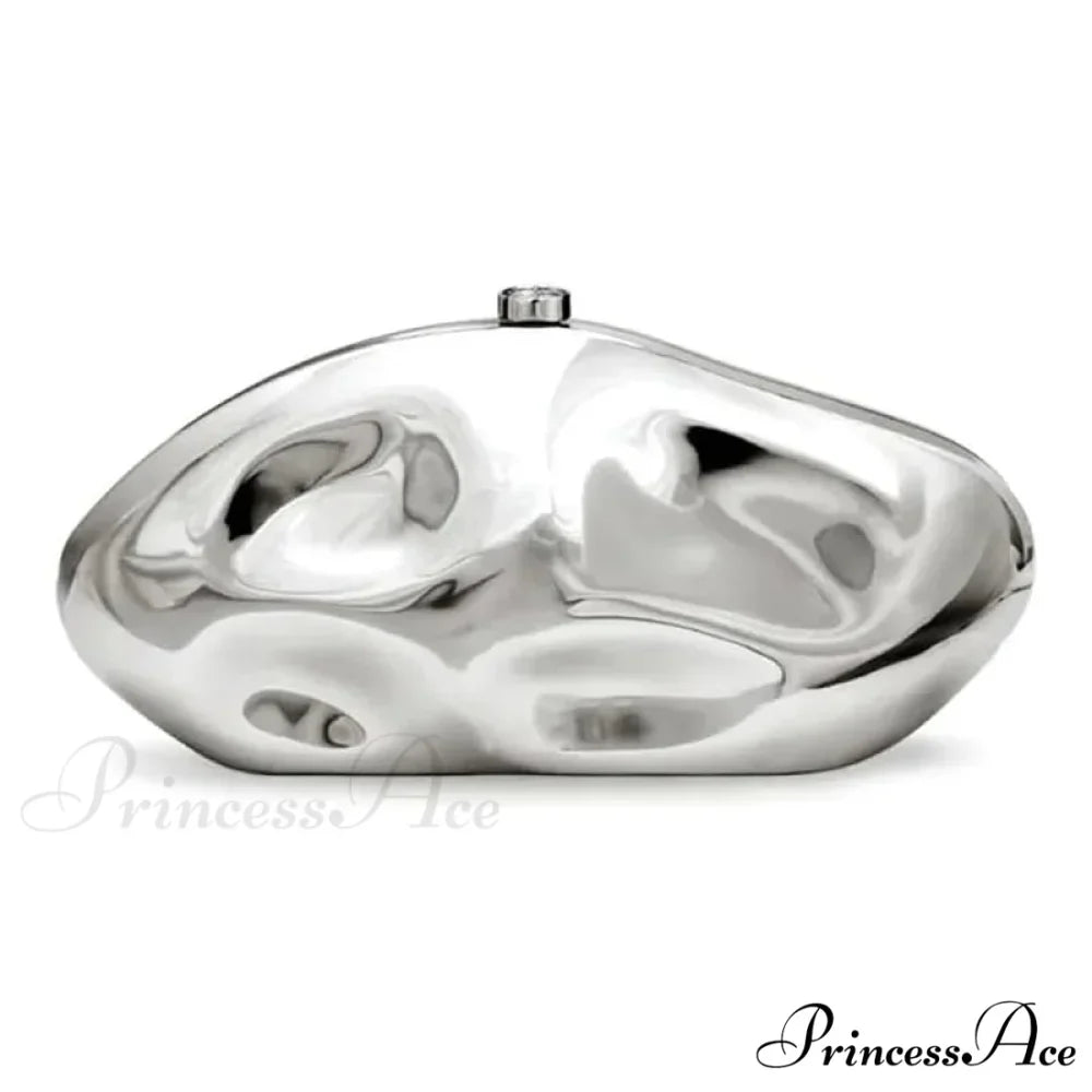 Acrylic Geometric Form Evening Clutch