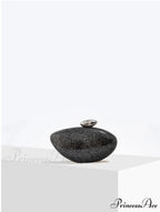 Acrylic Oval Shaped Designer Evening Celebration Handbag Mother-of-Pearl Clutch