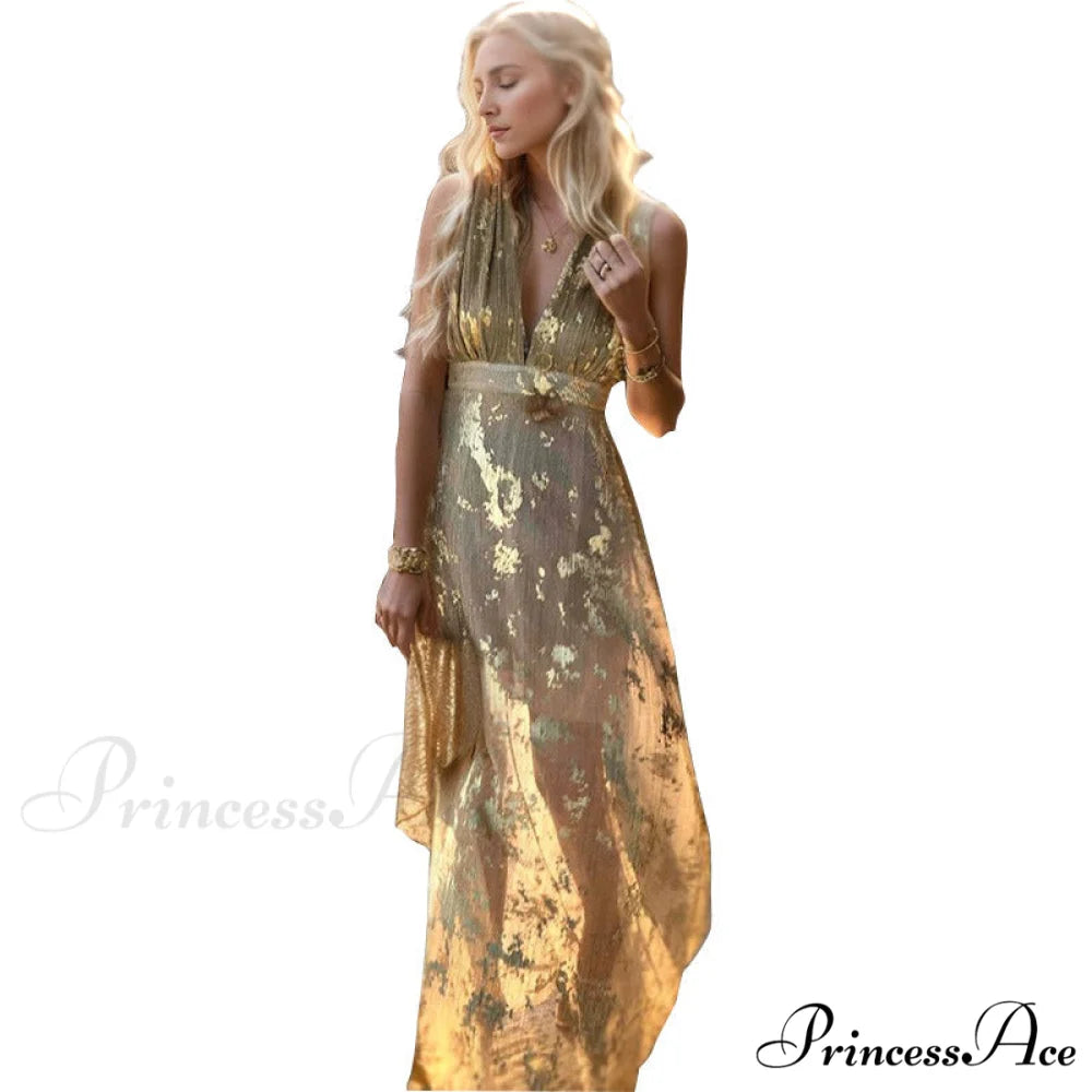 Adley Formal Floral Charming Foiled Mini Dress